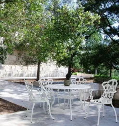 TAVOLO IN ALLUMINIO D110 BIANCO - VICTORIA