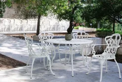 TAVOLO IN ALLUMINIO D110 BIANCO - VICTORIA