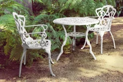 TAVOLO IN ALLUMINIO D80 BIANCO - VICTORIA