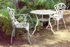 TAVOLO IN ALLUMINIO D80 BIANCO - VICTORIA