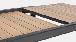 TAVOLO IN ALLUMINIO 160-240X100 ANTRACITE YK13 - BELMAR