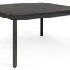 TAVOLO IN ALLUMINIO 110/160X160 ANTRACITE CX23 - KONNOR