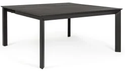TAVOLO IN ALLUMINIO 110/160X160 ANTRACITE CX23 - KONNOR