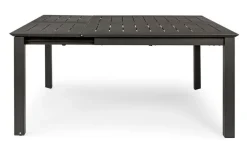 TAVOLO IN ALLUMINIO 110/160X160 ANTRACITE CX23 - KONNOR