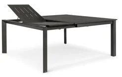 TAVOLO IN ALLUMINIO 110/160X160 ANTRACITE CX23 - KONNOR