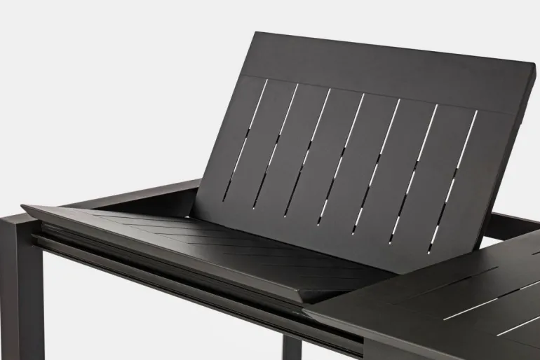 TAVOLO IN ALLUMINIO 160/240X100 ANTRACITE CX23 - KONNOR