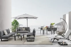 TAVOLO IN ALLUMINIO 205/265X103 ANTRACITE JX55 - KRION