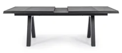 TAVOLO IN ALLUMINIO 205/265X103 ANTRACITE JX55 - KRION