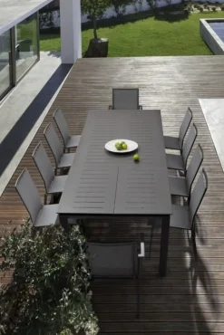 TAVOLO IN ALLUMINIO 200/300X110 ANTRACITE CX23 - KONNOR