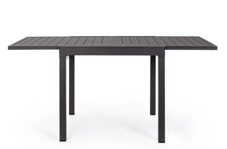 TAVOLO IN ALLUMINIO 83/166X80 ANTRACITE YK13 - PELAGIUS