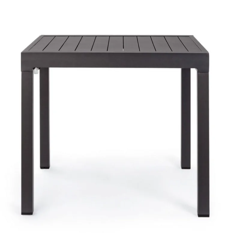 TAVOLO IN ALLUMINIO 83/166X80 ANTRACITE YK13 - PELAGIUS