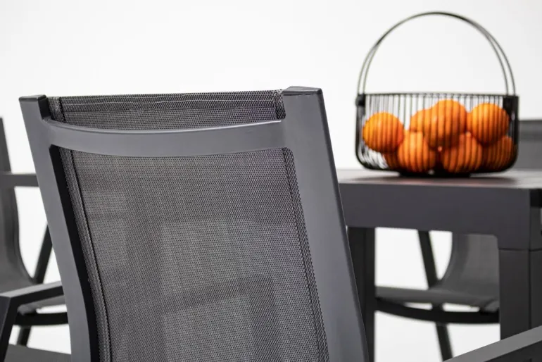 TAVOLO IN ALLUMINIO 83/166X80 ANTRACITE YK13 - PELAGIUS