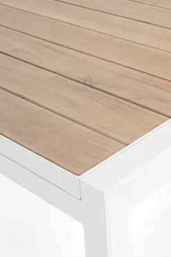 TAVOLO IN ALLUMINIO 160-240X100 BIANCO YK11 - BELMAR