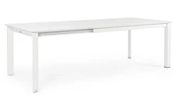 TAVOLO IN ALLUMINIO 160/240X100 BIANCO CX21 - KONNOR