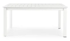 TAVOLO IN ALLUMINIO 160/240X100 BIANCO CX21 - KONNOR