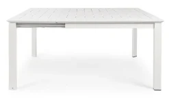 TAVOLO IN ALLUMINIO 110/160X160 BIANCO CX21 - KONNOR