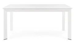 TAVOLO IN ALLUMINIO 110/160X160 BIANCO CX21 - KONNOR