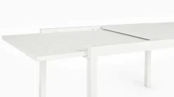 TAVOLO IN ALLUMINIO 135/270X90 BIANCO YK11 - PELAGIUS