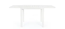 TAVOLO IN ALLUMINIO 83/166X80 BIANCO YK11 - PELAGIUS