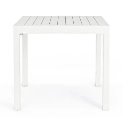 TAVOLO IN ALLUMINIO 83/166X80 BIANCO YK11 - PELAGIUS