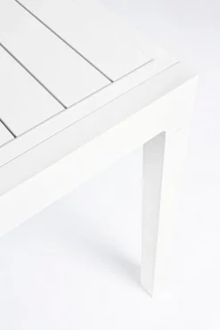 TAVOLO IN ALLUMINIO 83/166X80 BIANCO YK11 - PELAGIUS