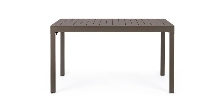 TAVOLO IN ALLUMINIO 135-270X90 COFFEE YK14 - PELAGIUS