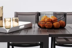 TAVOLO IN ALLUMINIO 135-270X90 COFFEE YK14 - PELAGIUS