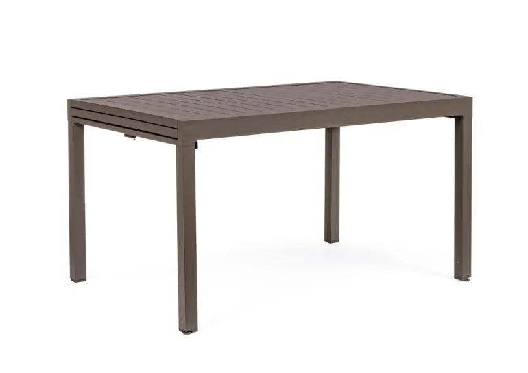 TAVOLO IN ALLUMINIO 135-270X90 COFFEE YK14 - PELAGIUS