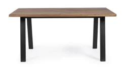 TAVOLO IN LEGNO ANTRACITE 160X90 - OSLO FSC