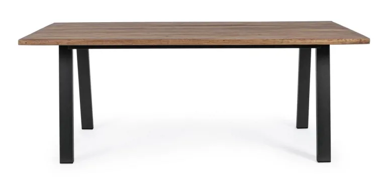 TAVOLO IN LEGNO ANTRACITE 200X100 - OSLO FSC