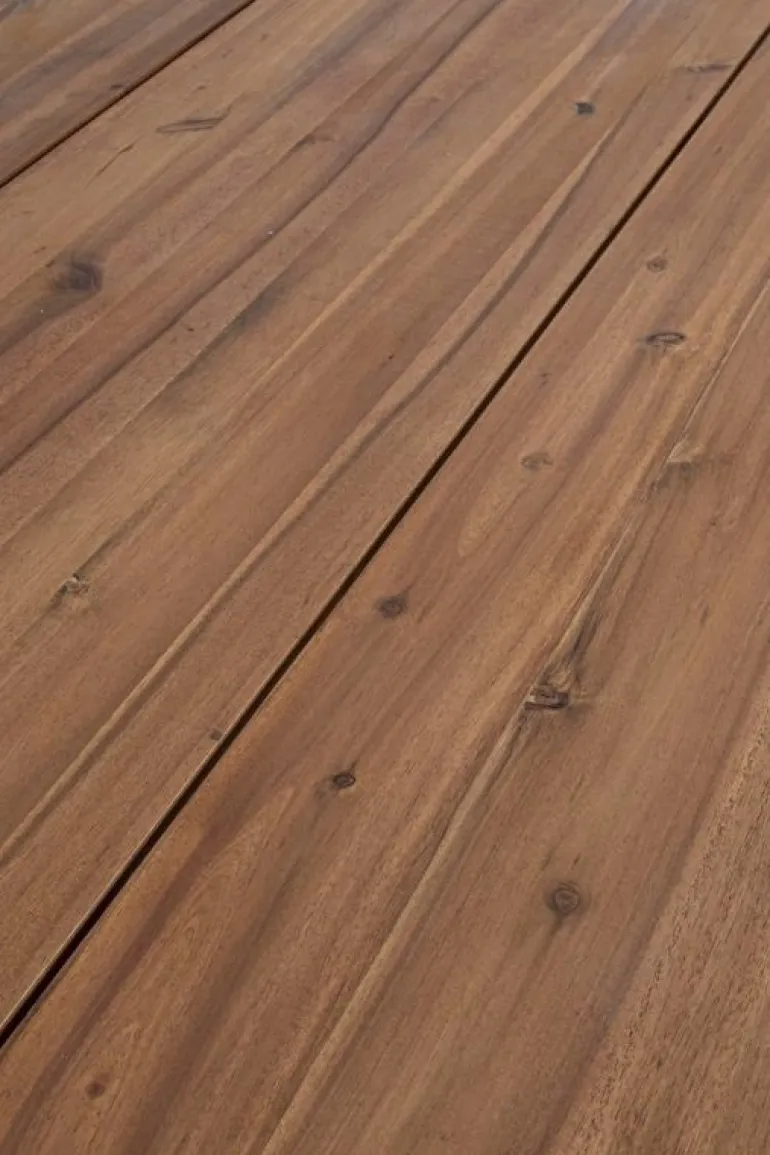 TAVOLO IN LEGNO ANTRACITE 200X100 - OSLO FSC