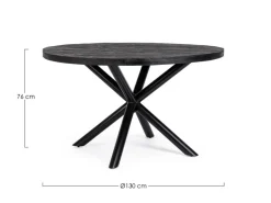 TAVOLO IN LEGNO D130 - HASTINGS