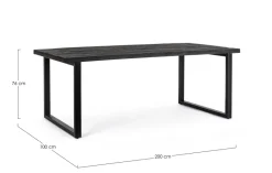 TAVOLO IN LEGNO 200X100 - HASTINGS