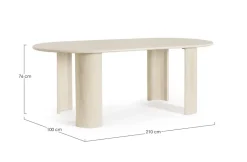 TAVOLO IN LEGNO 210x100 - ORLANDO