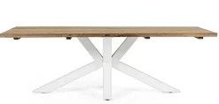 TAVOLO IN TEAK RICICLATO BIANCO PM01 - RAMSEY