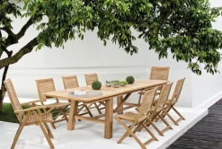 TAVOLO IN TEAK 220/300X100 - MARYLAND