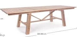 TAVOLO IN TEAK 220/300X100 - MARYLAND