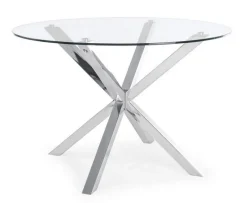 TAVOLO ROTONDO IN VETRO - MAY