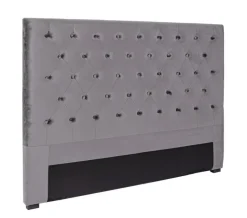 TESTIERA LETTO IN LEGNO GRIGIO SCURO 160 - CASPAR