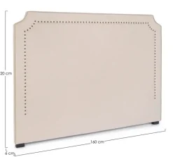 TESTIERA LETTO IN LEGNO NATUTRALE 160 - ZENDA