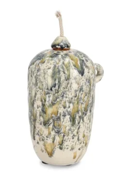 VASO CON STOPPINO ESMA MEL VER BLU H18,5