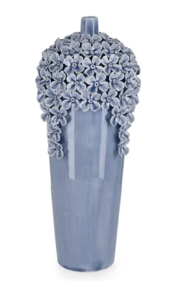 VASO DECORATIVO TREASURE AZZURRO H40