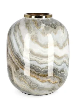 VASO MARSHA TO BIANCO GRIGIO ORO H36