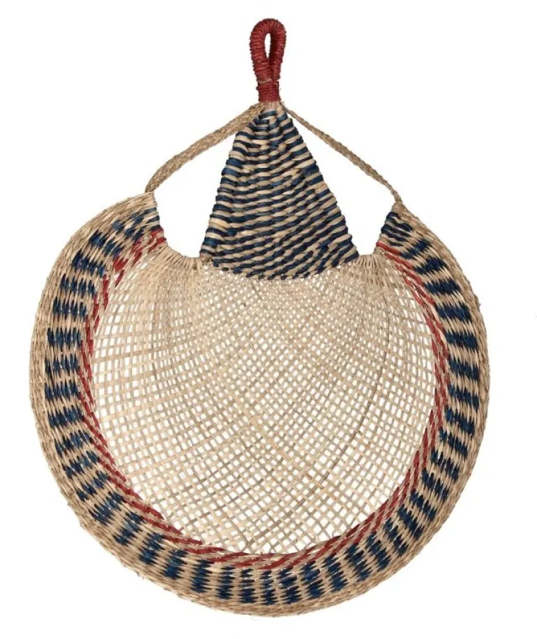 VENTAGLIO DEC PARETE NANKA BLU ROS 60X68