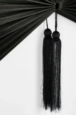 VENTAGLIO DECORATIVO NANKA NERO 39X81