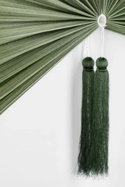 VENTAGLIO DECORATIVO NANKA VERDE 39X81