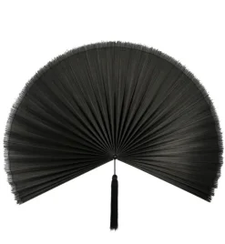 VENTAGLIO DECORATIVO NANKA NERO 60X123