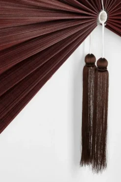 VENTAGLIO DECORATIVO NANKA ROSSO 39X81